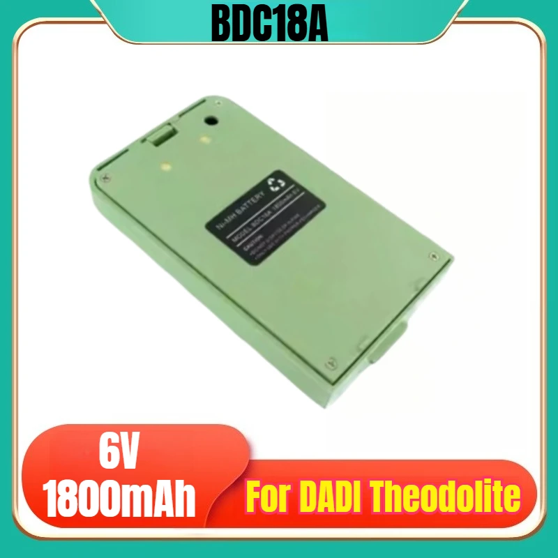 BDC18A 6V 1800mAh Аккумулятор тахеометра для DADI Theodolite DE2A DE2A-L DE2AL MPE-02L
BDC18A 6V 1800mAh Аккумулятор тахеометра для DADI Theodolite DE2A DE2A-L DE2AL MPE-02L