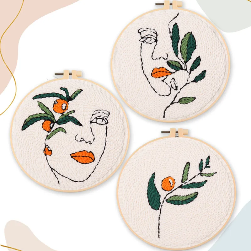 DIY Women Flower Punch Embroider Kits Handmade Poke Punch Needle Wool Yarn Picture Kit For Beginner Artwork Gift Wholesales
DIY Women Flower Punch Embroider Kits Handmade Poke Punch Needle Wool Yarn Picture Kit For Beginner Artwork Gift Wholesales