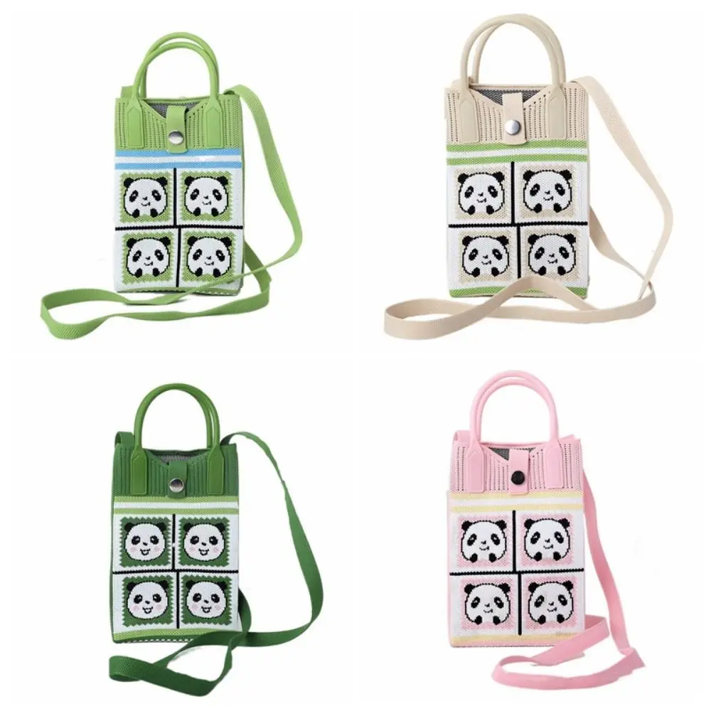 Durable Creative Mini Knit Handbag Cute Huahua Knot Wrist Bag Cartoon Panda Large Capacity Phone Bag Travel
Durable Creative Mini Knit Handbag Cute Huahua Knot Wrist Bag Cartoon Panda Large Capacity Phone Bag Travel