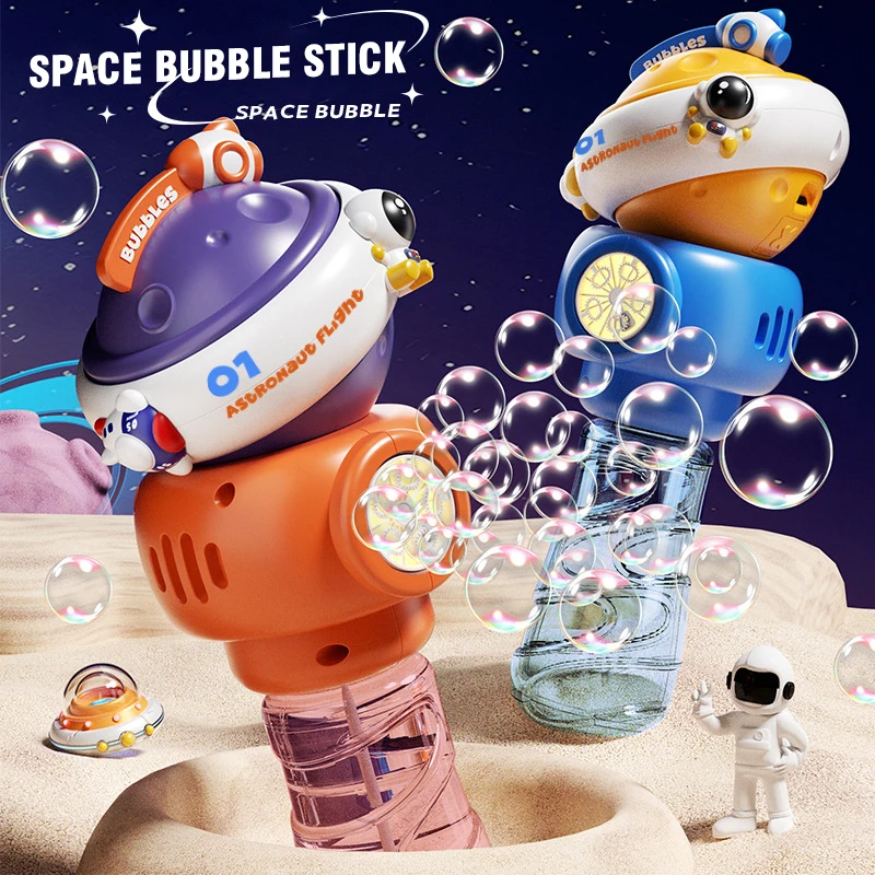 Electric Bubble Stick Kids Rotating Space Planet Bubble Gun with Lights and Music Blowing Toys Soap Blowers Children Gift
Electric Bubble Stick Kids Rotating Space Planet Bubble Gun with Lights and Music Blowing Toys Soap Blowers Children Gift
