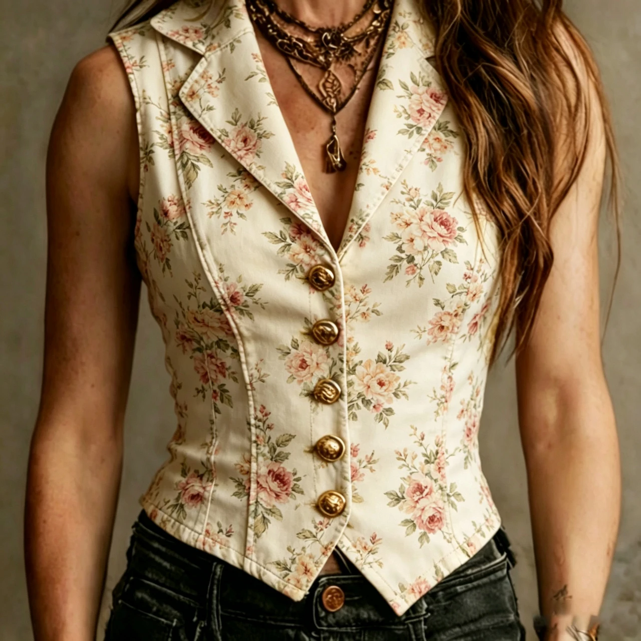 Retro Flower Print Sleeveless Vest Jacket Women Lapel Collar Single Breasted Slim Corset Waistcoat Summer Streetwear Top
Retro Flower Print Sleeveless Vest Jacket Women Lapel Collar Single Breasted Slim Corset Waistcoat Summer Streetwear Top