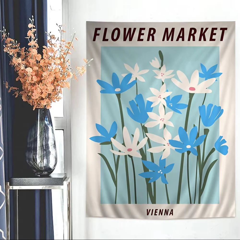 Flower Market Floral Art Design Tapestry Room Decoration Home Decor Bedroom Wall Hanging Fabric
Flower Market Floral Art Design Tapestry Room Decoration Home Decor Bedroom Wall Hanging Fabric