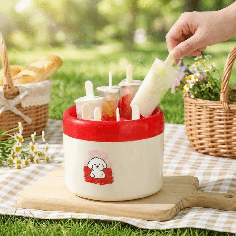 Easy Release 8 Grids Ice Cream Molds Cartoon Pattern with Lid Maker Ice Pop Trays DIY Non-Stick Ice Storage Boxes Summer
Easy Release 8 Grids Ice Cream Molds Cartoon Pattern with Lid Maker Ice Pop Trays DIY Non-Stick Ice Storage Boxes Summer