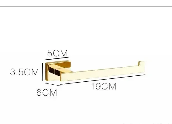 Vidric Wall Mounted Gold/Chrome Toilet Paper Holder square base simple Bathroom Accessories
Vidric Wall Mounted Gold/Chrome Toilet Paper Holder square base simple Bathroom Accessories