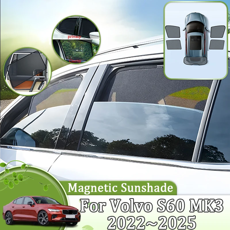 Magnetic Car Mesh Sunshades For Volvo S60 MK3 B4 B5 2022 2023 2024 2025 Window Visor Sun Shade Curtains Anti-UV Auto Accessories
Magnetic Car Mesh Sunshades For Volvo S60 MK3 B4 B5 2022 2023 2024 2025 Window Visor Sun Shade Curtains Anti-UV Auto Accessories