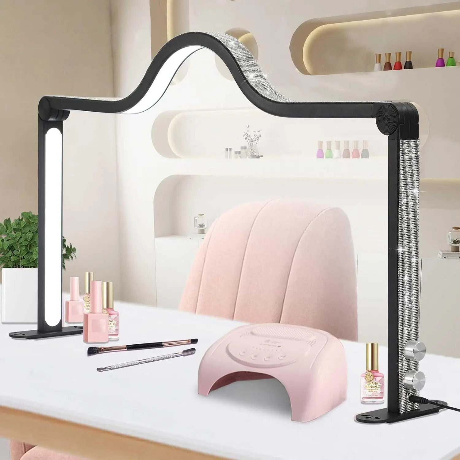 Beauty Wholesale Manicure Table Beauty Lamp Square Manicurist Work Special Half-moon Nail Lighting for Sale
Beauty Wholesale Manicure Table Beauty Lamp Square Manicurist Work Special Half-moon Nail Lighting for Sale