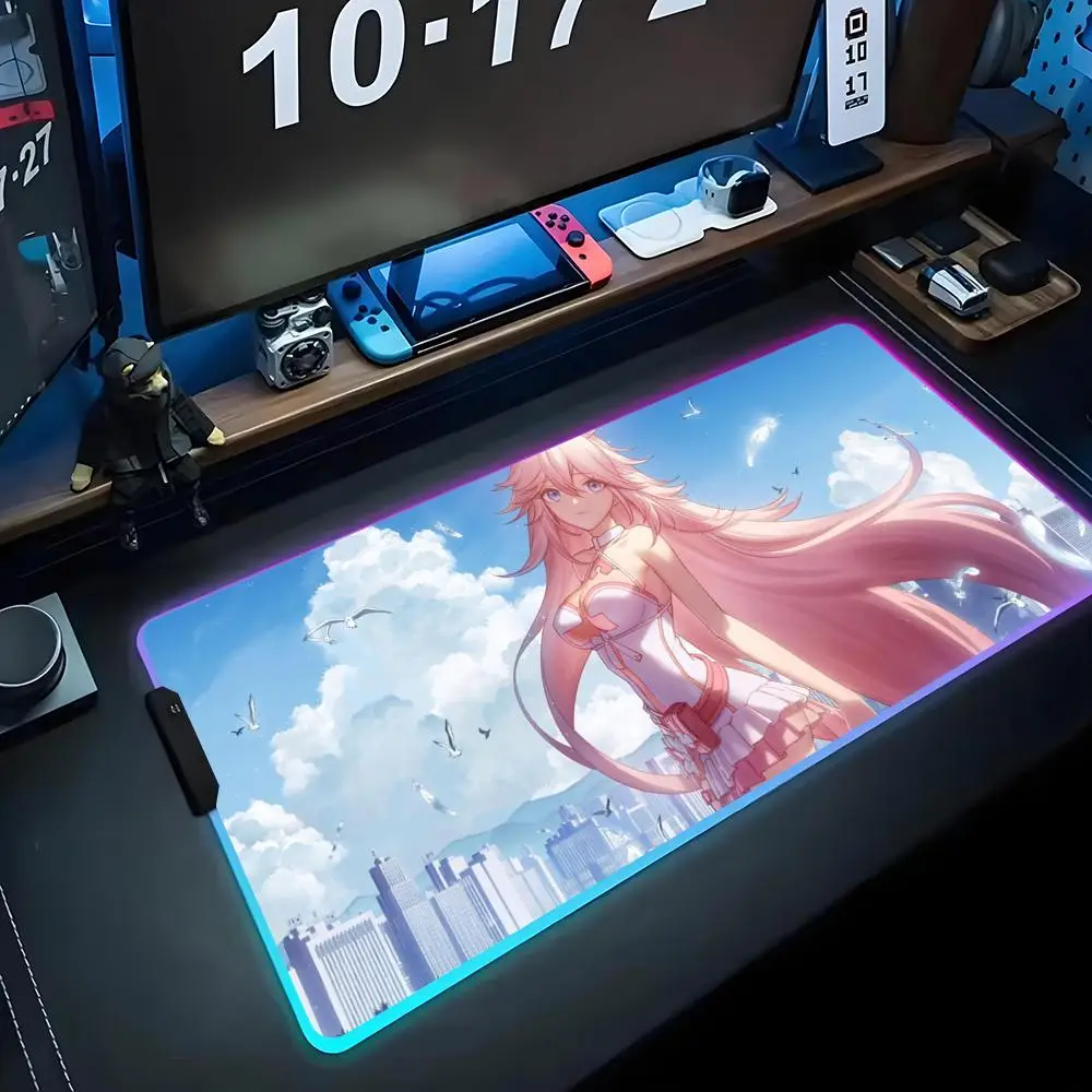 yae sakura Mouse Pad RGB Gaming Mousepad Big LED Pad PC Desk Mat Luminous Mouse Pad Large Keyboard Mats Table Rug With Backlit
yae sakura Mouse Pad RGB Gaming Mousepad Big LED Pad PC Desk Mat Luminous Mouse Pad Large Keyboard Mats Table Rug With Backlit