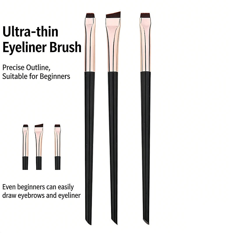 Ultra-thin Blade Eyeliner Brush 3PCS Set Precision Bristles Ideal for Eye Detail Makeup
Ultra-thin Blade Eyeliner Brush 3PCS Set Precision Bristles Ideal for Eye Detail Makeup