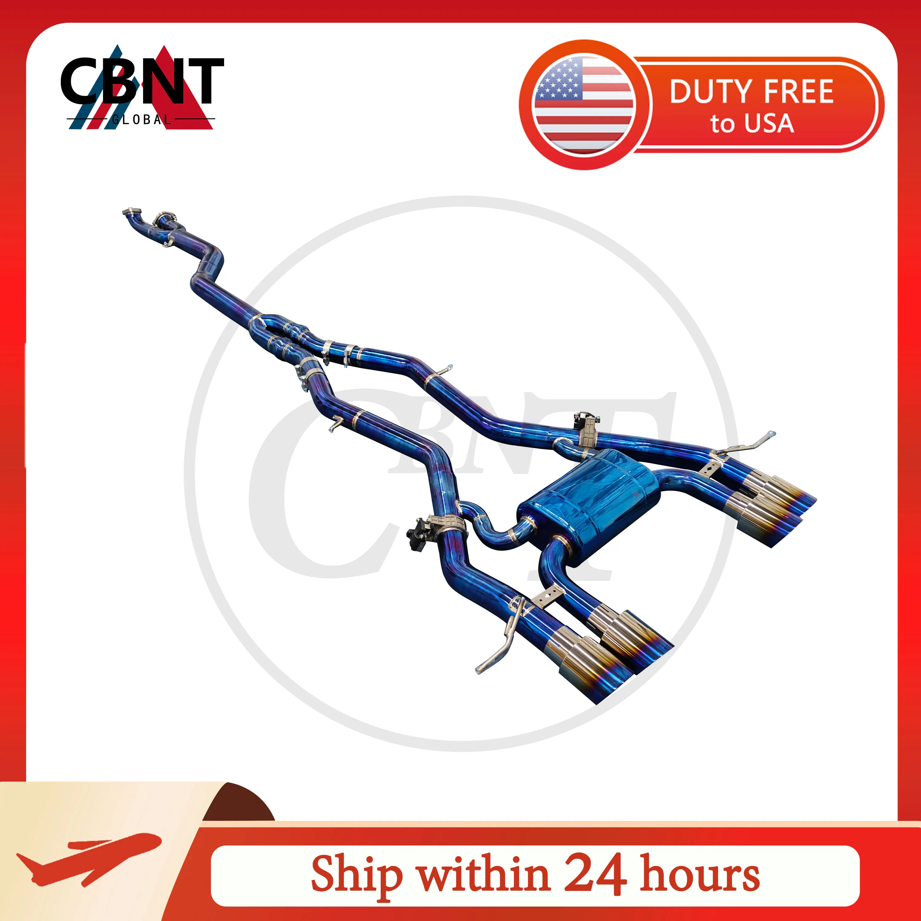 CBNT In Stock Valvetronic Exhaust Catback High Performance For BMW G80 M3 G82 M4 3.0T S58 Exhaust Pipe with Valve Muffler
CBNT In Stock Valvetronic Exhaust Catback High Performance For BMW G80 M3 G82 M4 3.0T S58 Exhaust Pipe with Valve Muffler