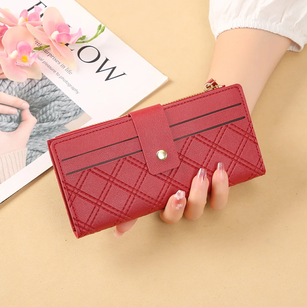 Women Long Wallets Fashion PU Leather Card Holder Classic Female Purse Buckle Zipper Wallet Money Clip Multi-Solt Card Bag
Women Long Wallets Fashion PU Leather Card Holder Classic Female Purse Buckle Zipper Wallet Money Clip Multi-Solt Card Bag