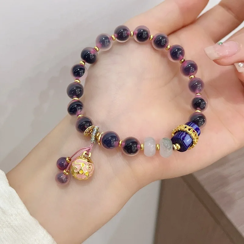 Натуральный 8 мм розовое сахарное сердце для женщин, новый браслет из агата в китайском стиле с полусердцем, браслет для привлечения храма, шнурок для рук
Натуральный 8 мм розовое сахарное сердце для женщин, новый браслет из агата в китайском стиле с полусердцем, браслет для привлечения храма, шнурок для рук