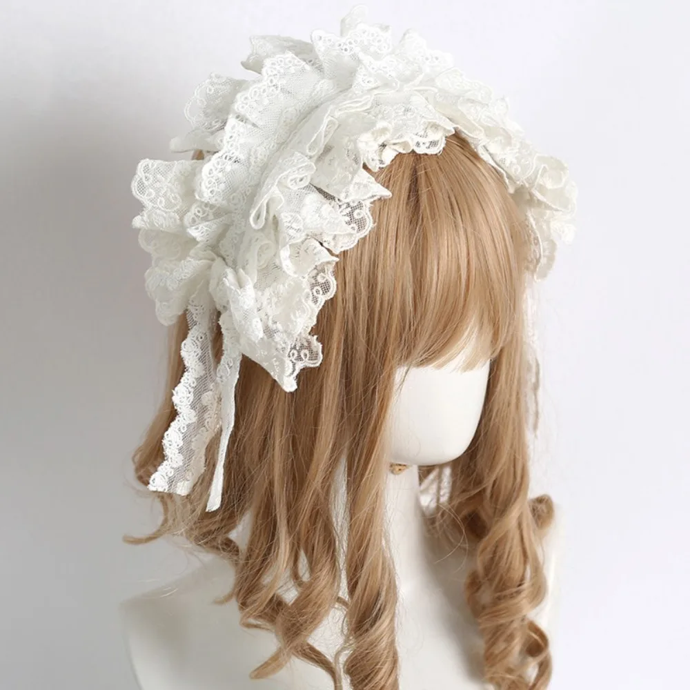 Lace Bow Lolita Headband Sweet Bow Handmade Lace Bow Hairband Embroidery Design Cosplay Headpiece Anime Conventions
Lace Bow Lolita Headband Sweet Bow Handmade Lace Bow Hairband Embroidery Design Cosplay Headpiece Anime Conventions