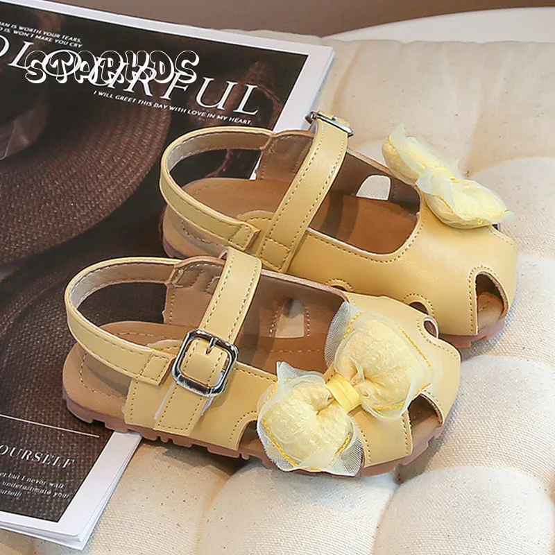 Side Lace Bowknot Caged Sandaks For Kid Girl Summer Breathable Cut Out Slingback Shoes Baby Child Shallow Floral Ballet Flats
Side Lace Bowknot Caged Sandaks For Kid Girl Summer Breathable Cut Out Slingback Shoes Baby Child Shallow Floral Ballet Flats