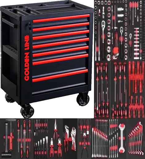 Red Line-2-203 248pcs 7 Drawers Metal Tool Cabinet Storage Cabinet Workbench Tool Box Tool Cabinet
Red Line-2-203 248pcs 7 Drawers Metal Tool Cabinet Storage Cabinet Workbench Tool Box Tool Cabinet