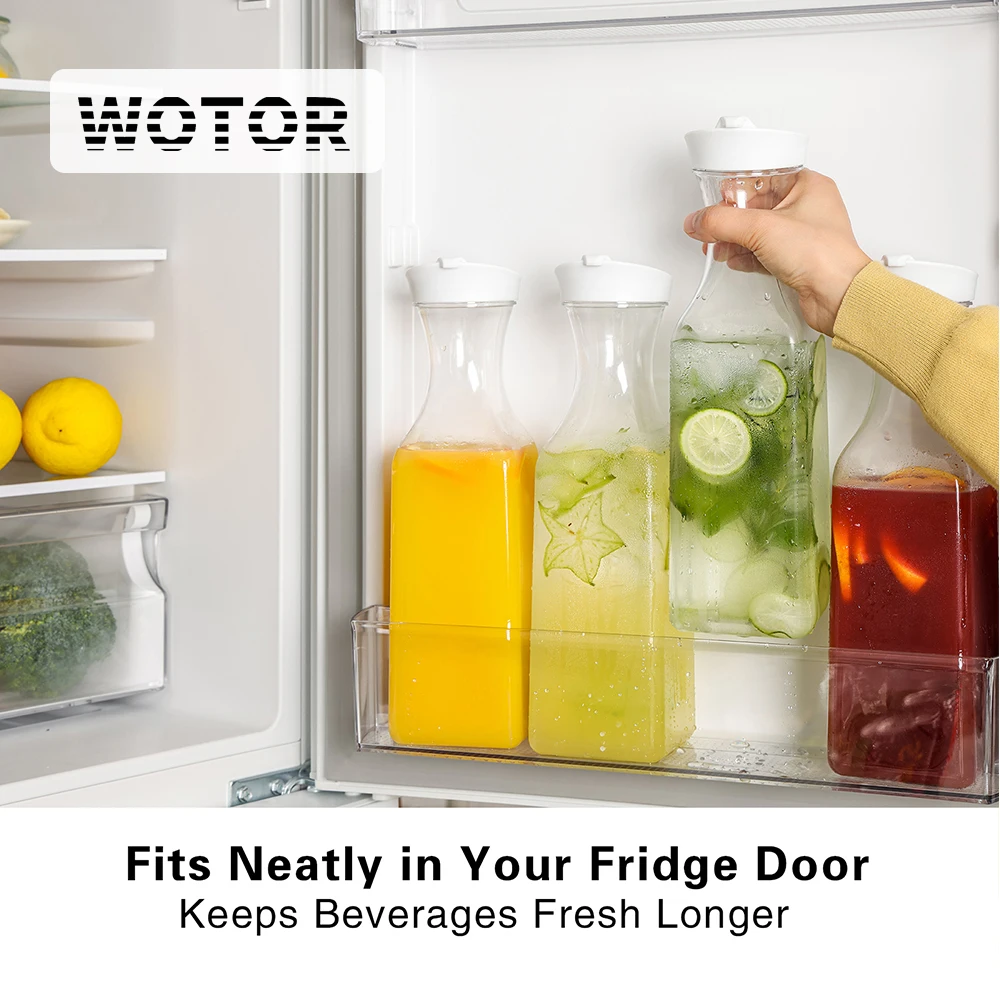 WOTOR 1500ml Large Clear Plastic Square Base Juice Bottle With Flip Cap Juice Milk Container Bottle Drinks Secure Tightness
WOTOR 1500ml Large Clear Plastic Square Base Juice Bottle With Flip Cap Juice Milk Container Bottle Drinks Secure Tightness