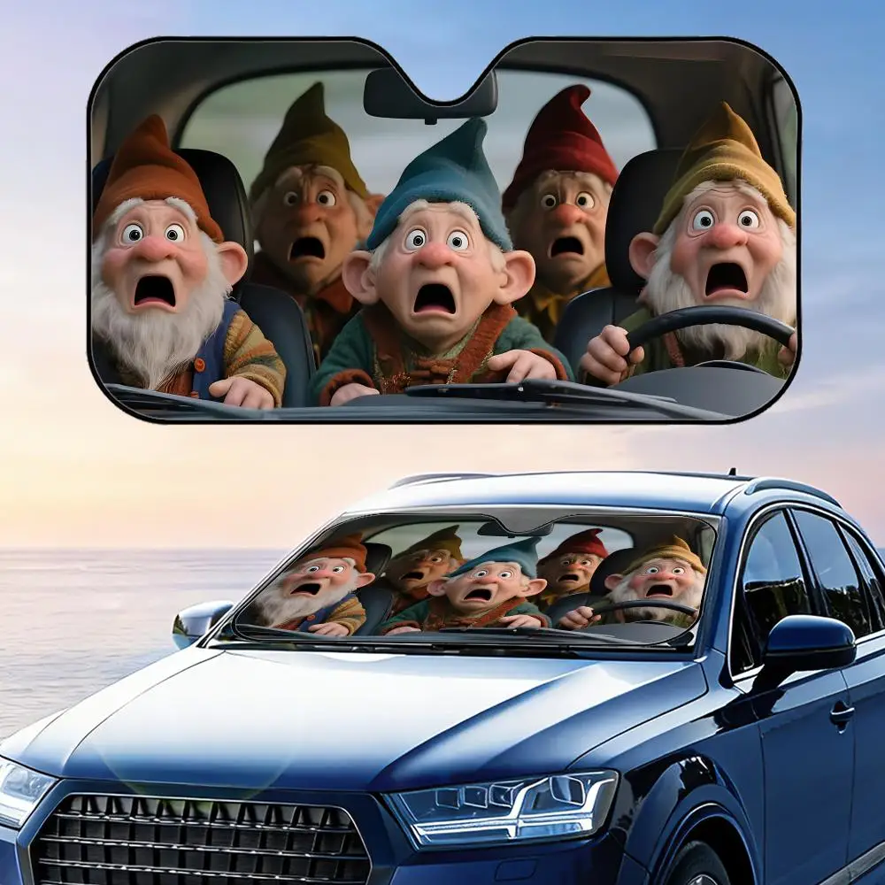 Funny Dwarf Driving Funny Sun Visor Foldable Universal Car Windshield Sun Shade UV Protection Heat Insulation Foldable Cover
Funny Dwarf Driving Funny Sun Visor Foldable Universal Car Windshield Sun Shade UV Protection Heat Insulation Foldable Cover