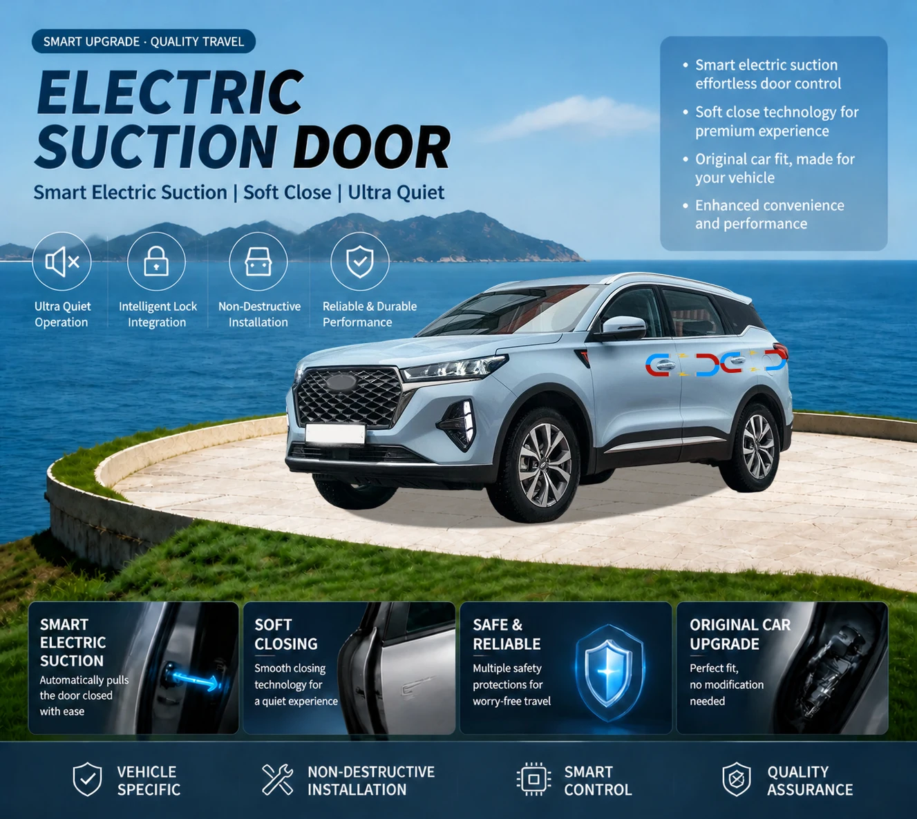 Car Specific Car Modification Auto Suction Soft Close Door Modification Parts & Accessories For Chery Tiggo 7 Pro Max-2023-2026+
Car Specific Car Modification Auto Suction Soft Close Door Modification Parts & Accessories For Chery Tiggo 7 Pro Max-2023-2026+