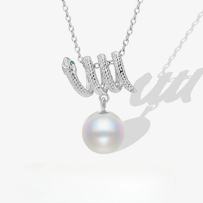 New Necklace S925 Pure Silver Niche Design Trendy Green Eye Zodiac Australian White Pearl Collarbone Chain Wedding Jewelry
New Necklace S925 Pure Silver Niche Design Trendy Green Eye Zodiac Australian White Pearl Collarbone Chain Wedding Jewelry