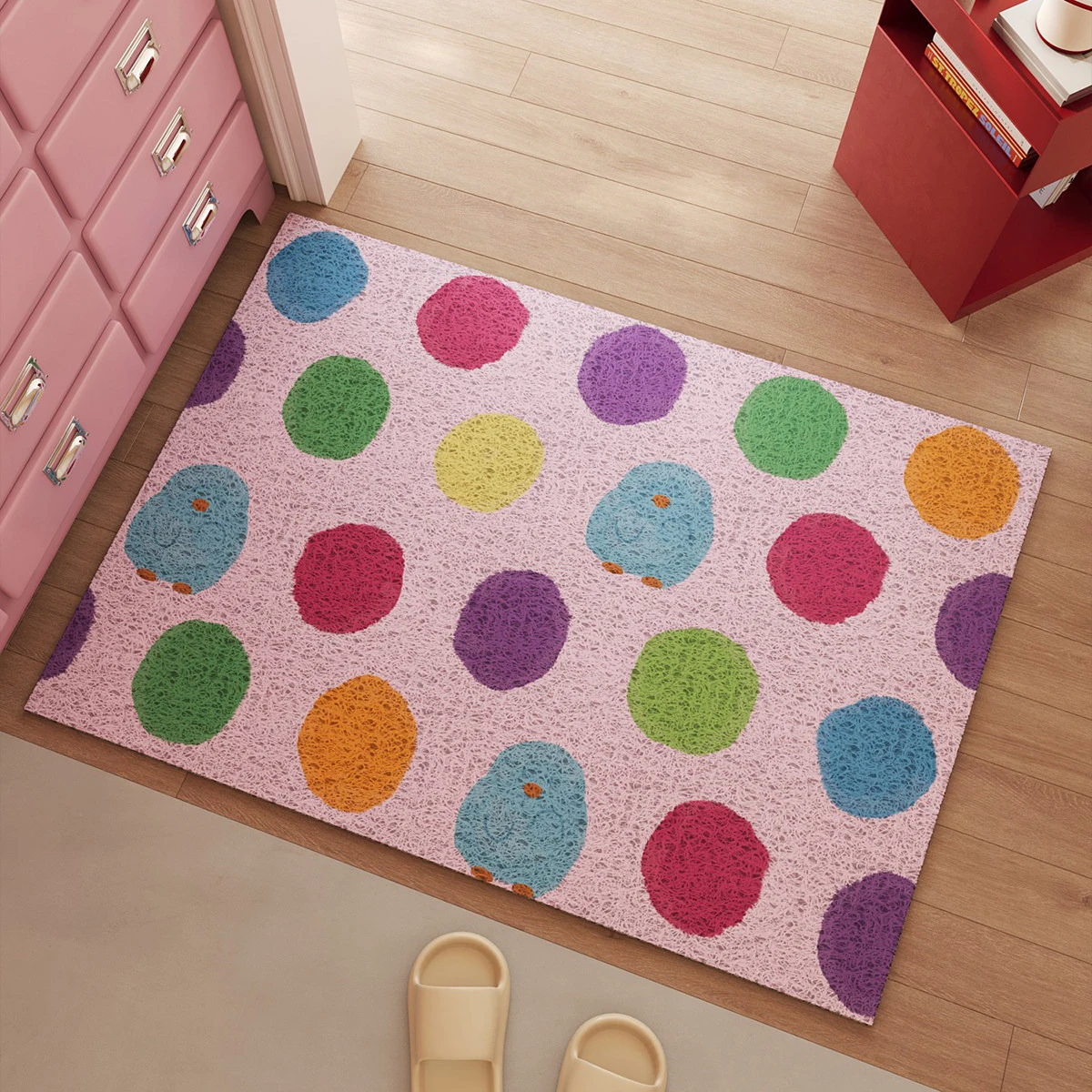 Minimalist Colorful Polka Dot Entry Door Mats Welcome Rug Non-slip Wear-resistant Entrance Doormat Fußabtreter שטיח כניסה לבית
Minimalist Colorful Polka Dot Entry Door Mats Welcome Rug Non-slip Wear-resistant Entrance Doormat Fußabtreter שטיח כניסה לבית