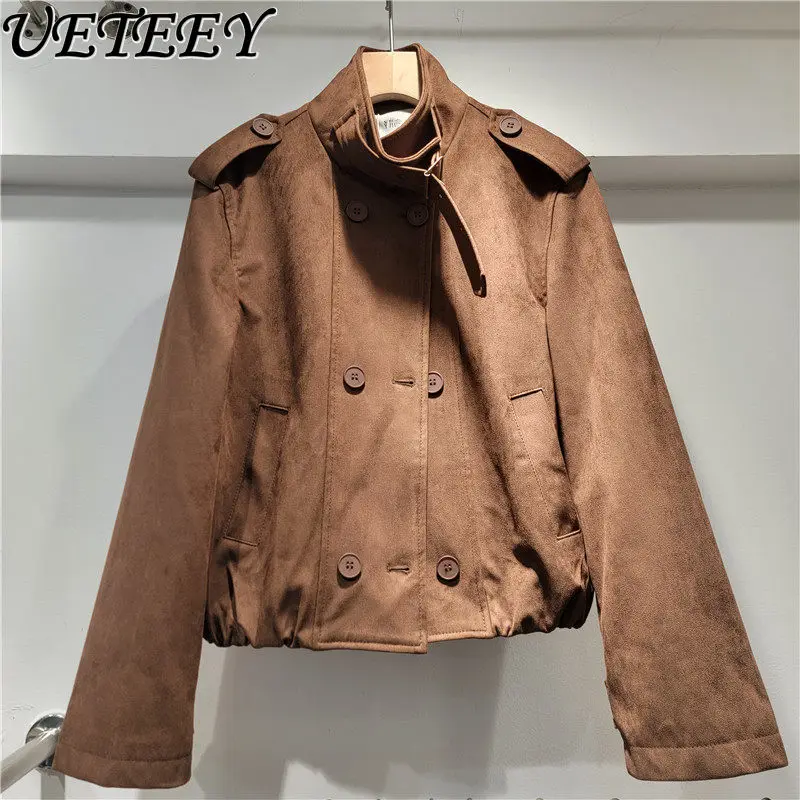 Новая женская укороченная замшевая куртка в корейском стиле, свободного кроя, повседневная, универсальная, трендовая, весна-осень 2026
Новая женская укороченная замшевая куртка в корейском стиле, свободного кроя, повседневная, универсальная, трендовая, весна-осень 2026
