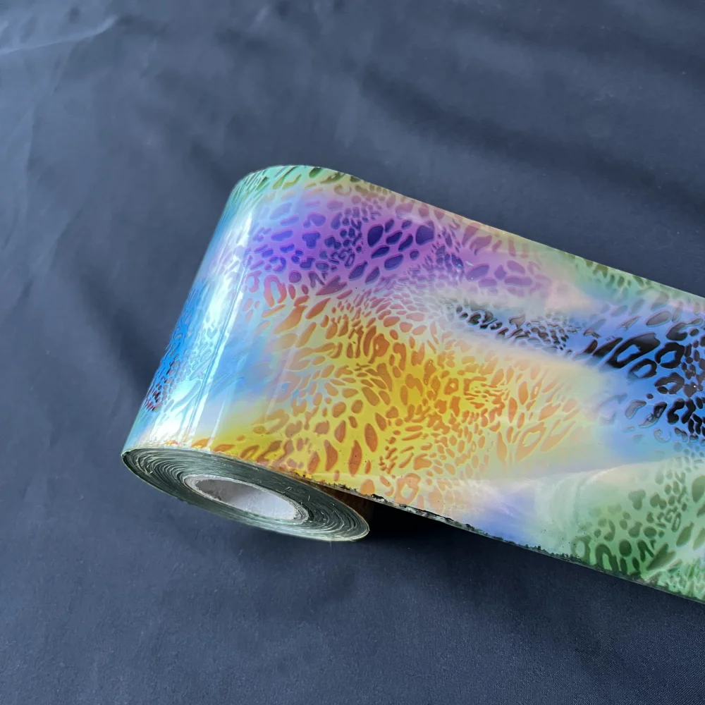Colorful Mottling Snake Skin Pattern Hot Stamping Foil Heat Transfer Film 12μm Thickness 120M Length 8CM Width for Decoration
Colorful Mottling Snake Skin Pattern Hot Stamping Foil Heat Transfer Film 12μm Thickness 120M Length 8CM Width for Decoration