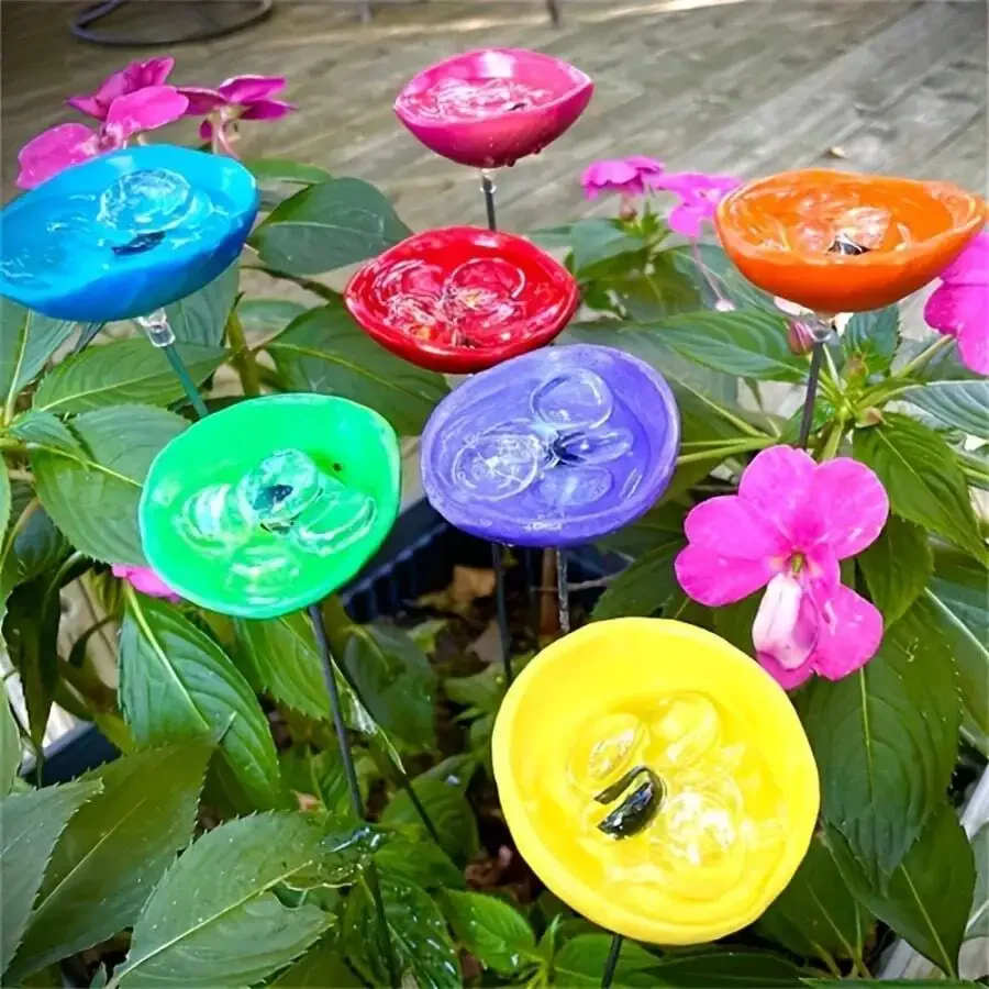 Cirelle 1pc Metal Flower Bee Drinking Cup, Butterfly Water Dispenser, Garden Decoration Stake, Metal Garden Art Installation
Cirelle 1pc Metal Flower Bee Drinking Cup, Butterfly Water Dispenser, Garden Decoration Stake, Metal Garden Art Installation