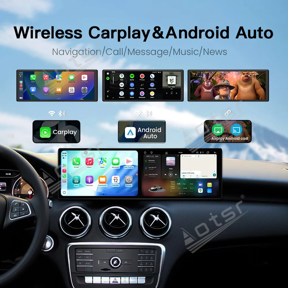 9,1-дюймовый автомобильный радиоприемник с двойным экраном для Mercedes Benz A Class X156 2013-2019, автомобильный мультимедийный видеоплеер, GPS-навигация, Carplay Unit
9,1-дюймовый автомобильный радиоприемник с двойным экраном для Mercedes Benz A Class X156 2013-2019, автомобильный мультимедийный видеоплеер, GPS-навигация, Carplay Unit