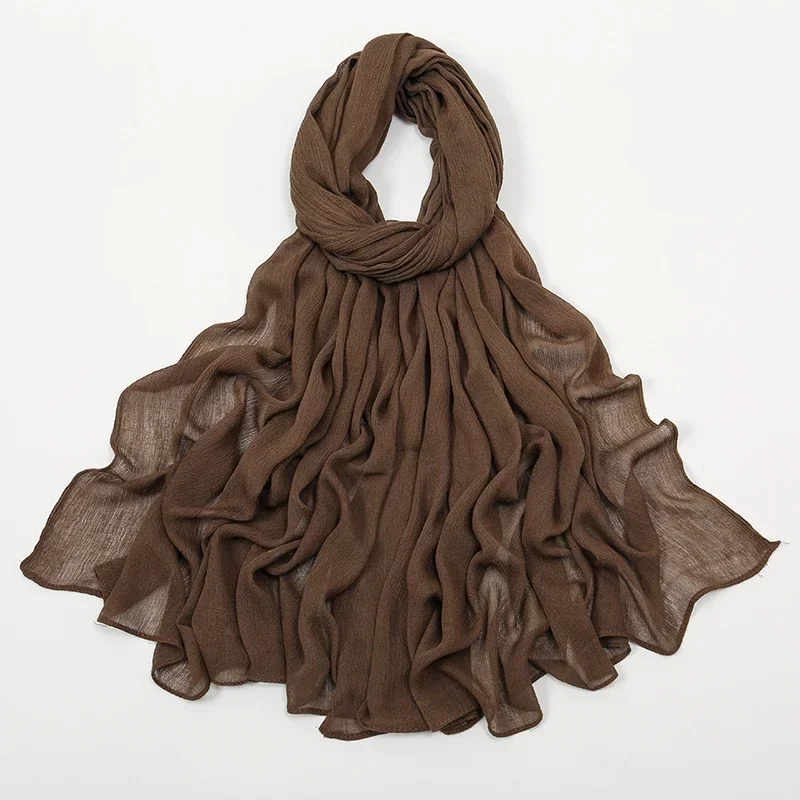 New Crinkle Rayon Hijab Muslim Scarf Women Solid Shawl Big Size Headscarf Islamic Turban Plain Foulard Headband Wrap
New Crinkle Rayon Hijab Muslim Scarf Women Solid Shawl Big Size Headscarf Islamic Turban Plain Foulard Headband Wrap