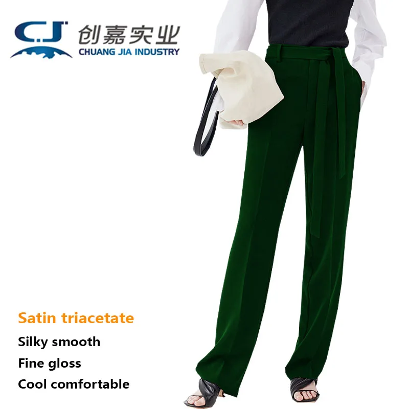 Light Luxury Satin Triacetate Women's Straight Leg Pants Gray Lace-up Business Casual Pants High-end Women's Spring and Autumn
Light Luxury Satin Triacetate Women's Straight Leg Pants Gray Lace-up Business Casual Pants High-end Women's Spring and Autumn