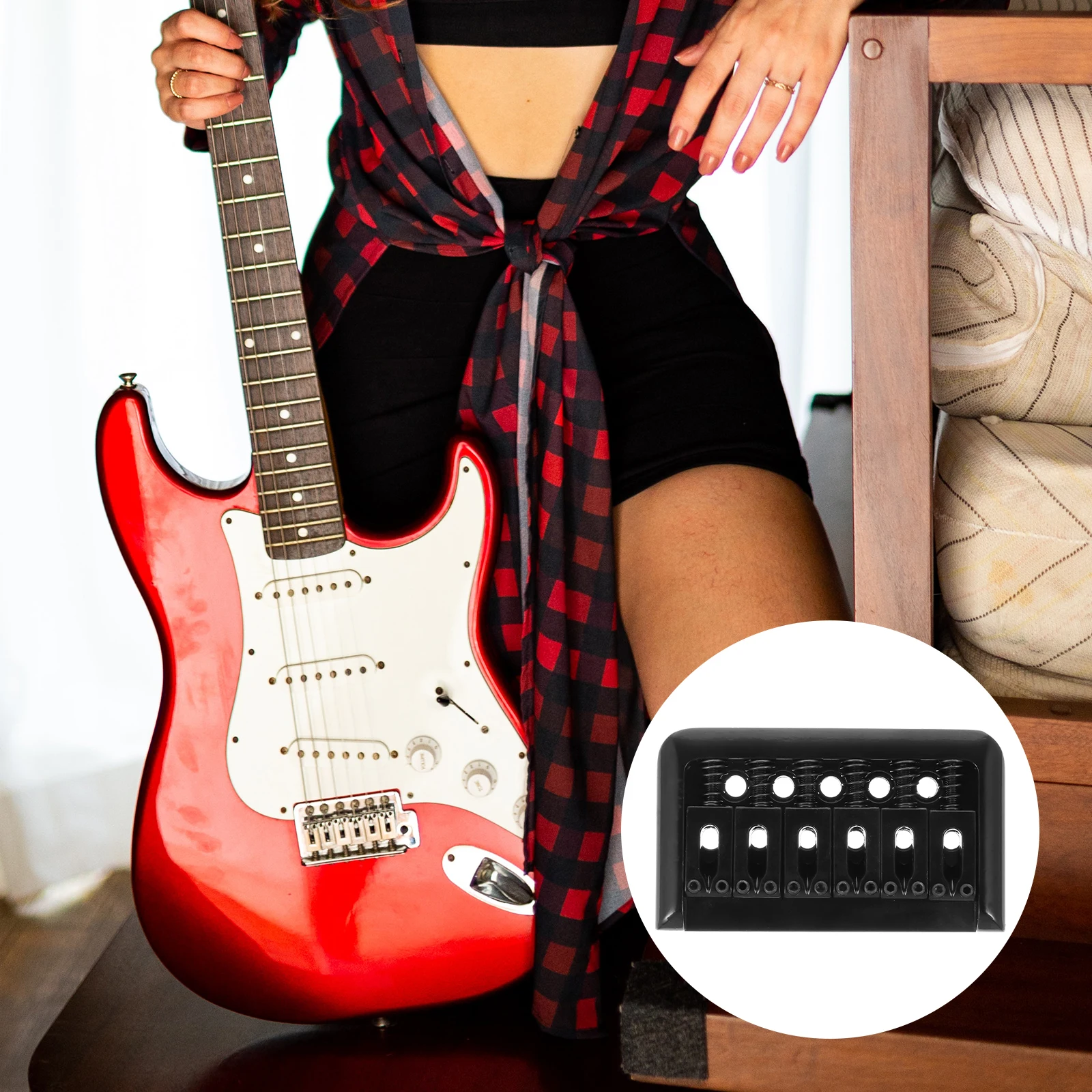 1 Set Electric Guitar Hardtail Bridge Fixed Accessories 6 String Bass Durable Premium Parts Saddle Upgrades Performance Gift
1 Set Electric Guitar Hardtail Bridge Fixed Accessories 6 String Bass Durable Premium Parts Saddle Upgrades Performance Gift