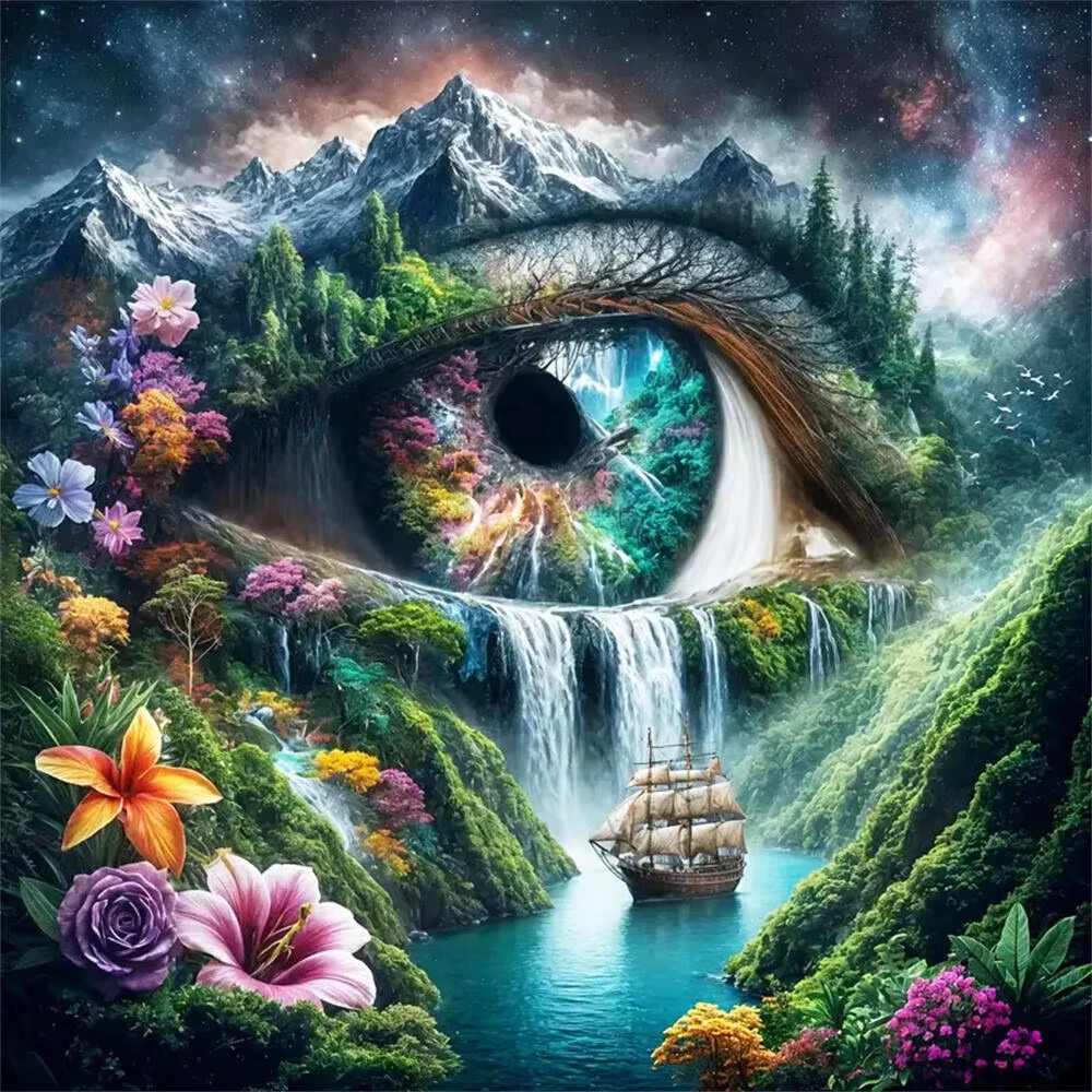 500 PCS Jigsaw Puzzle The Eye of Nature Fantasy Landscape Theme Perfect for DIY Creative Fun with Family,Gift ,teasing Toy
500 PCS Jigsaw Puzzle The Eye of Nature Fantasy Landscape Theme Perfect for DIY Creative Fun with Family,Gift ,teasing Toy