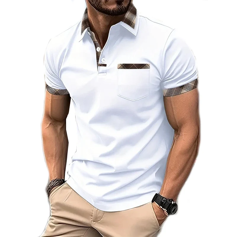 Fashionable Solid Color Men's Short Sleeved Polo Shirt Summer Comfortable Polyester Fiber 3D Digital Printing Popular
Fashionable Solid Color Men's Short Sleeved Polo Shirt Summer Comfortable Polyester Fiber 3D Digital Printing Popular
