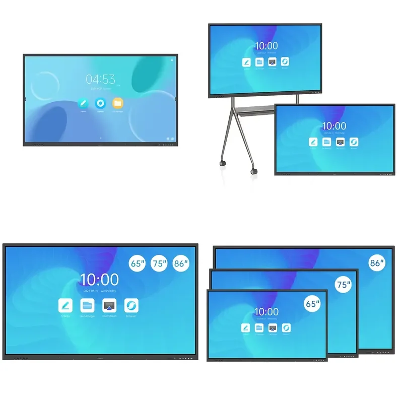 75 86 Inch Dual System White Board Interactive Flat Panel Whiteboard Smart Board For School 20 Points Touch Screen
75 86 Inch Dual System White Board Interactive Flat Panel Whiteboard Smart Board For School 20 Points Touch Screen