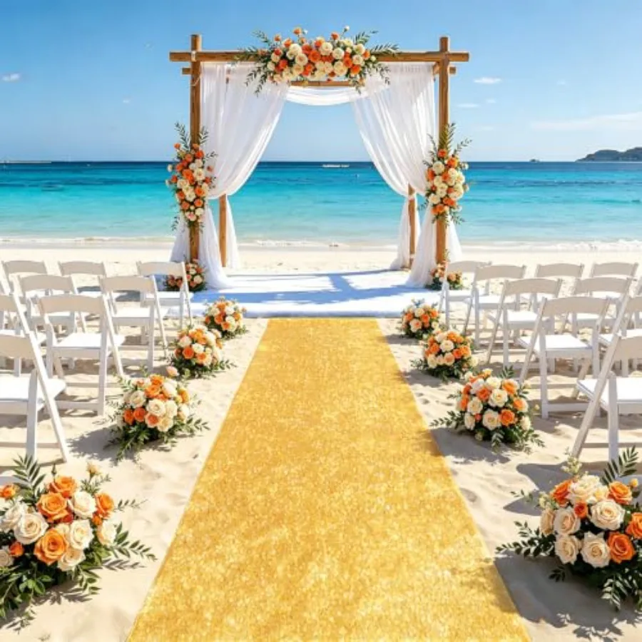 Gold Carpet Runner Sequin Aisle Runner Runway Rug for Party 2FT x 5FT Long Sparkly Wedding Runners for Prom Birthday Hallway Ai
Gold Carpet Runner Sequin Aisle Runner Runway Rug for Party 2FT x 5FT Long Sparkly Wedding Runners for Prom Birthday Hallway Ai