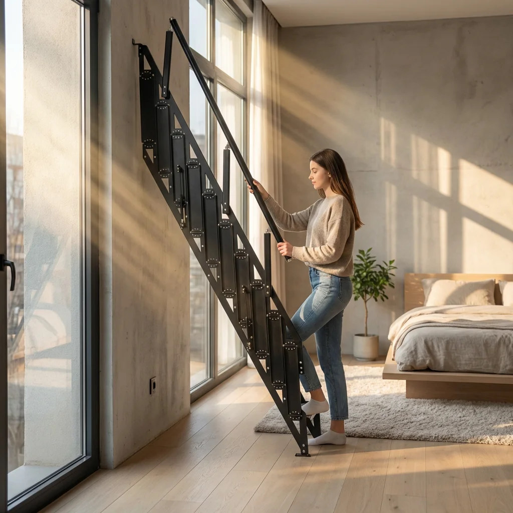 !@Hidden Side-mounted Telescopic Staircase, a Practical and Stylish Wall-mounted Household Staircase That Is Invisible.
!@Hidden Side-mounted Telescopic Staircase, a Practical and Stylish Wall-mounted Household Staircase That Is Invisible.