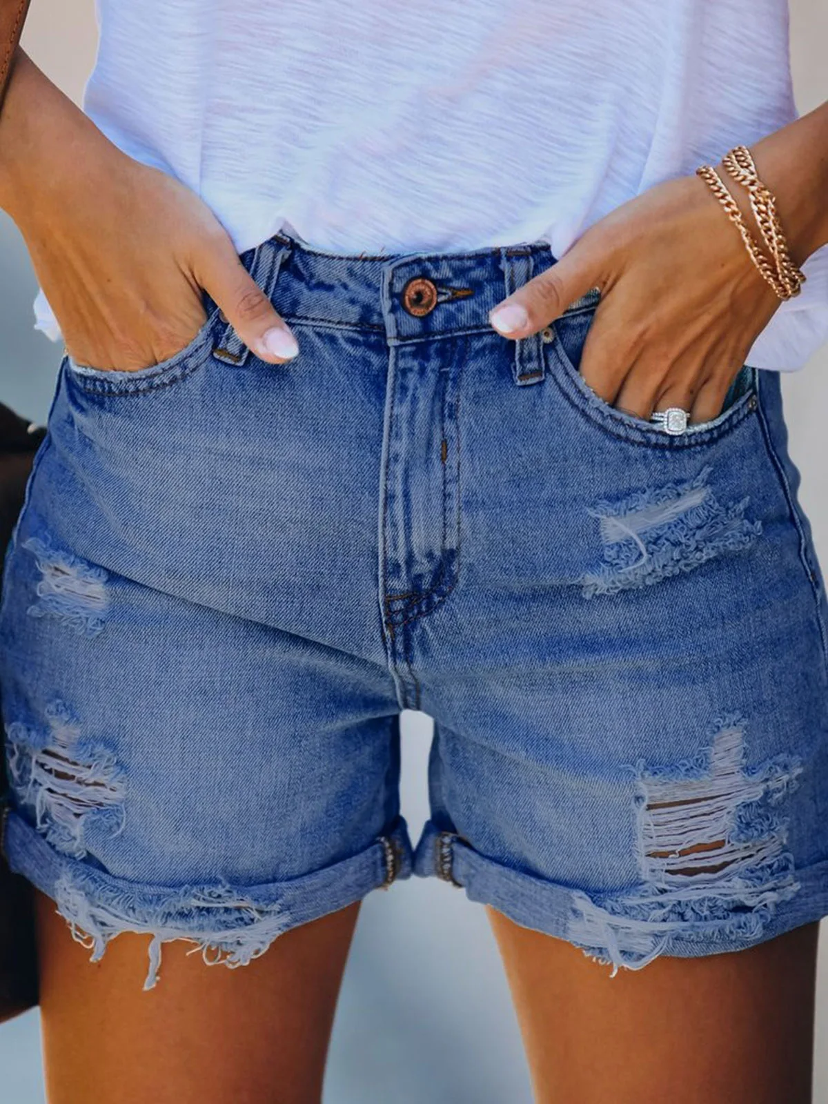 Trendy Streetwear Hole Punch Straight Leg Jeans Women's Casual High Waist Cotton Denim High Waist LeGQVgRo6 Style
Trendy Streetwear Hole Punch Straight Leg Jeans Women's Casual High Waist Cotton Denim High Waist LeGQVgRo6 Style