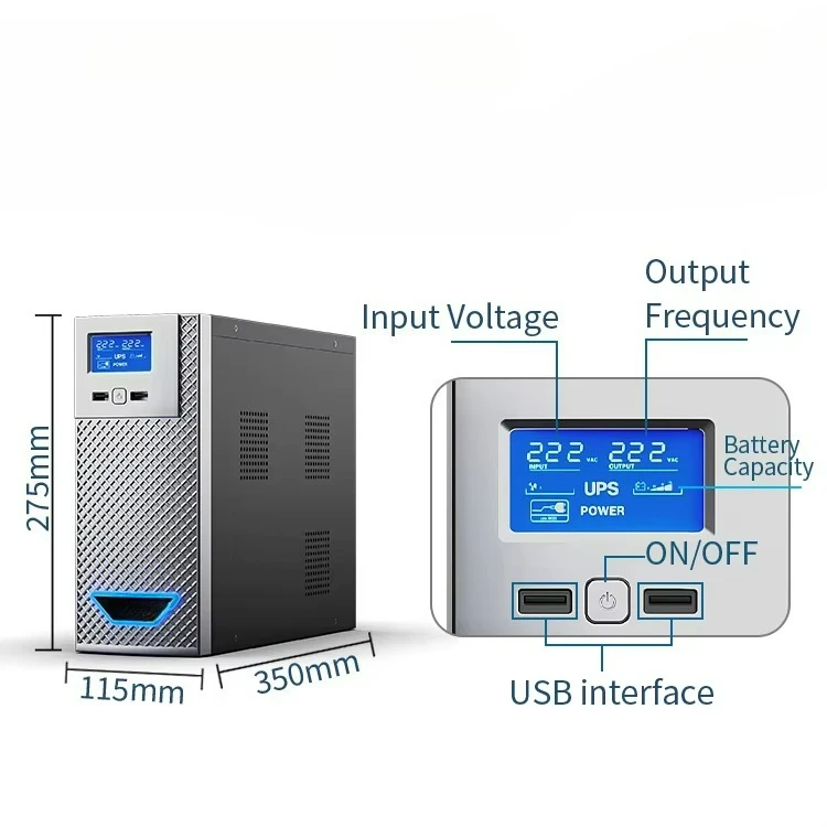 3000VA 1800W Uninterrupted Power Supply UPS 220V 50Hz/60HZ Offline UPS For PC
3000VA 1800W Uninterrupted Power Supply UPS 220V 50Hz/60HZ Offline UPS For PC