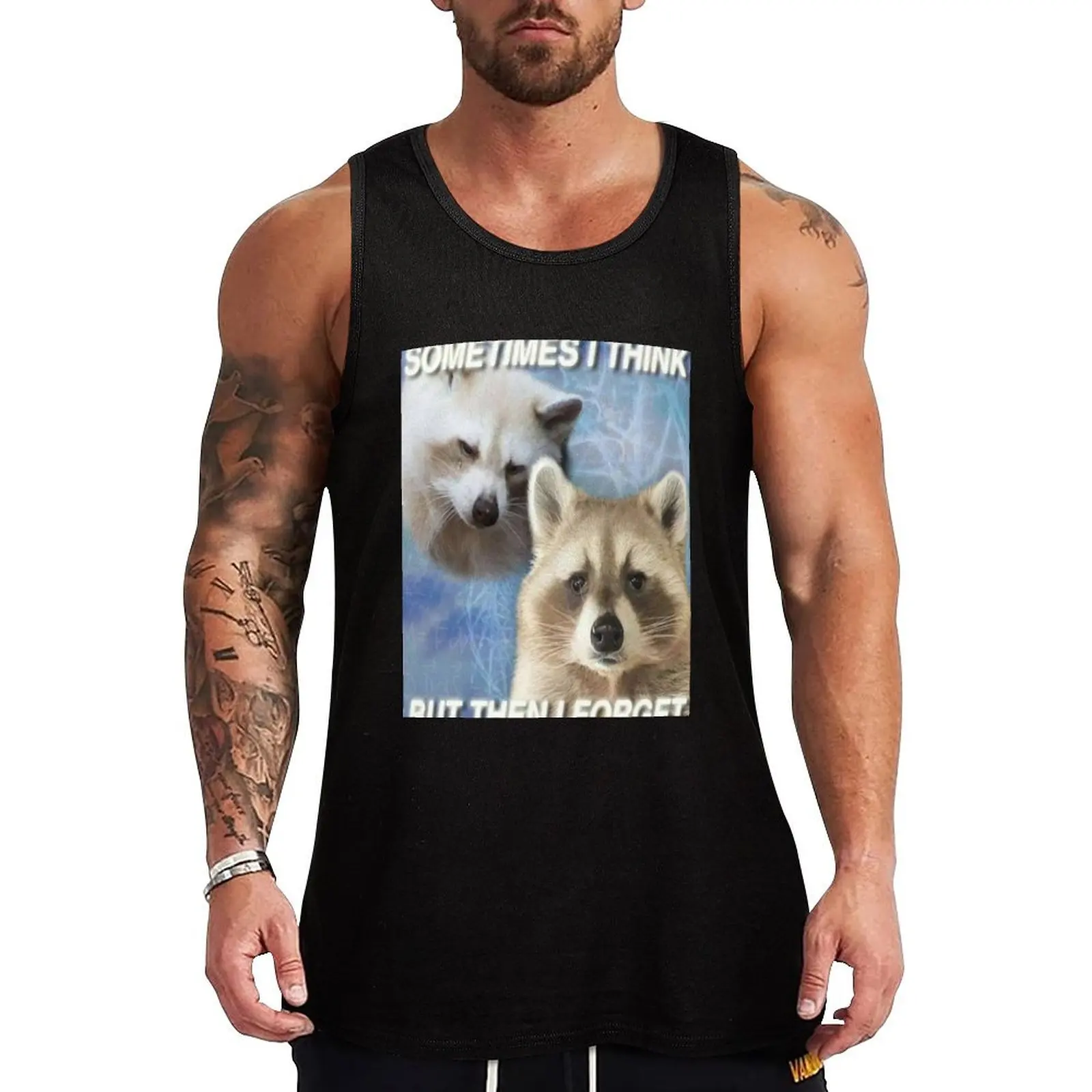 SOMETIMES I THINK BUT THEN I FORGET - funny raccoon quote Tank Top Sweat Resistant Tank Top Moisture Wicking Gym Wear
SOMETIMES I THINK BUT THEN I FORGET - funny raccoon quote Tank Top Sweat Resistant Tank Top Moisture Wicking Gym Wear