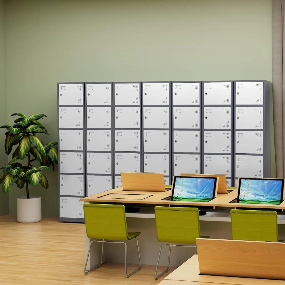 Metal Locker with 6 Doors, Tall Steel Storage Lockers for Employees - 71" Locker Storage Cabinets
Metal Locker with 6 Doors, Tall Steel Storage Lockers for Employees - 71" Locker Storage Cabinets
