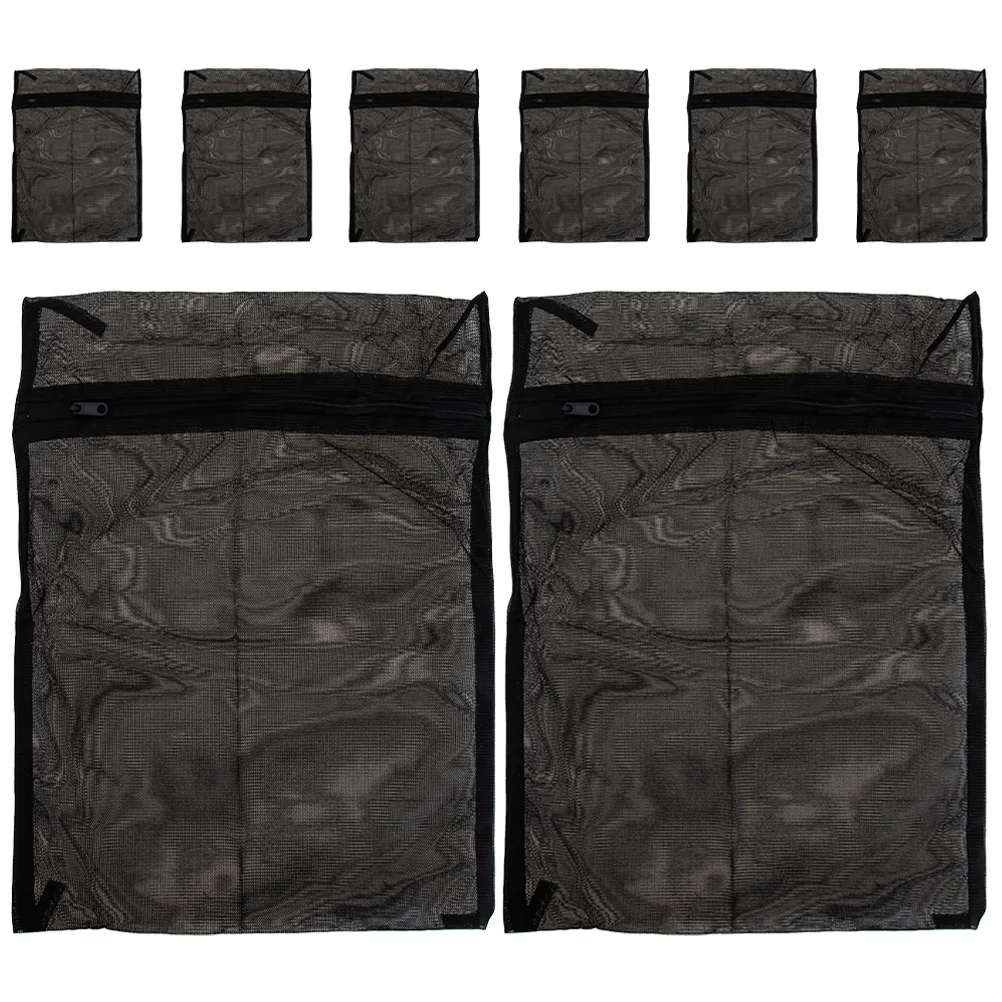 8 Pcs Black Laundry Bag Mesh Bags Washing Delicate Clothing Lingerie Underwear Polyester Sock for Travel Organizer
8 Pcs Black Laundry Bag Mesh Bags Washing Delicate Clothing Lingerie Underwear Polyester Sock for Travel Organizer