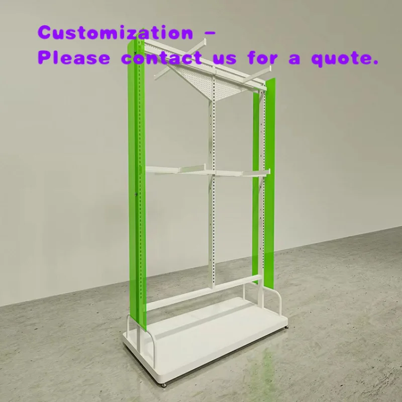 Многофункциональная двухуровневая вешалка-стеллаж для одежды с индивидуальными цветами, современная боковая панель из акрила, для магазинов женской одежды, прямые поставки
Многофункциональная двухуровневая вешалка-стеллаж для одежды с индивидуальными цветами, современная боковая панель из акрила, для магазинов женской одежды, прямые поставки