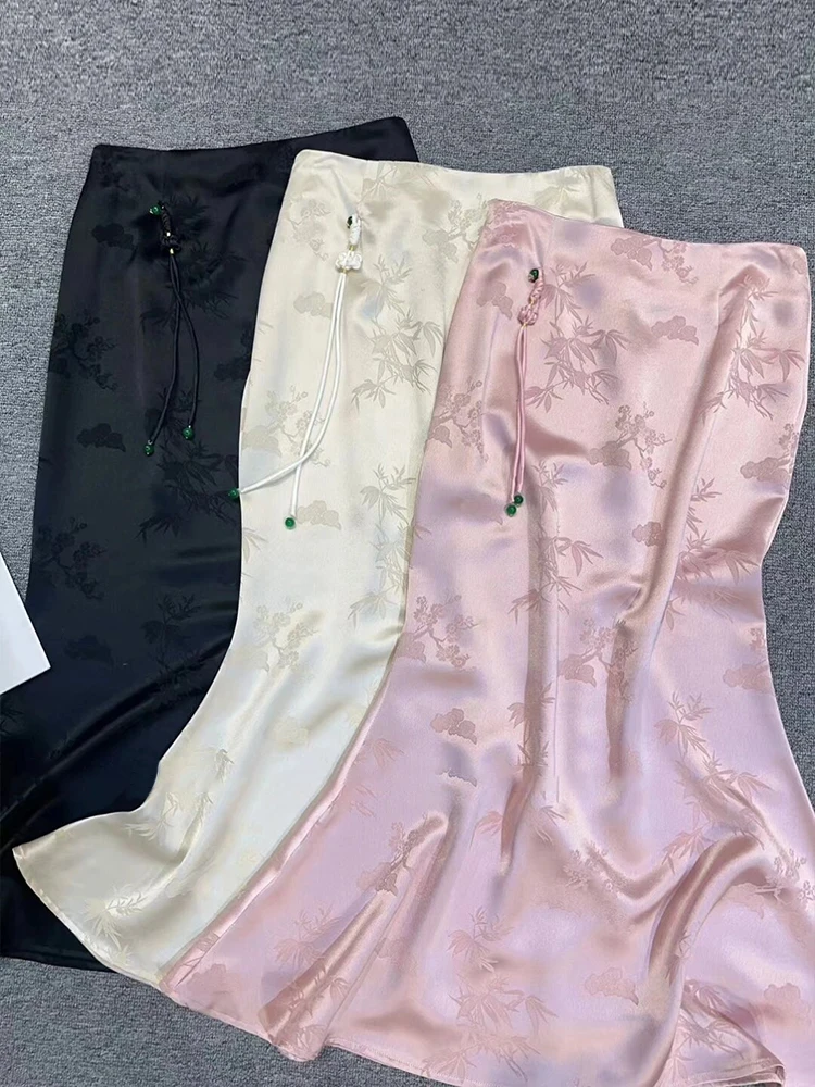 Elegant Acetate Fish Tail Half Skirt Chinese Light National Style Embroidery Thin Summer Women's Skirt High Quality Sensation
Elegant Acetate Fish Tail Half Skirt Chinese Light National Style Embroidery Thin Summer Women's Skirt High Quality Sensation