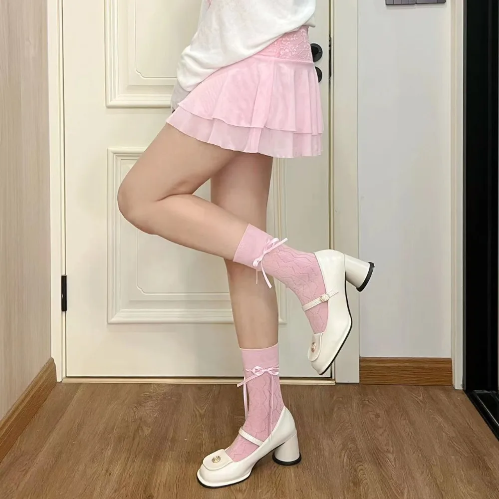 Summer Fashion Seamless Kawaii Bow JK Long Socks Cotton Socks Female Bandage Stockings Sweet Stockings
Summer Fashion Seamless Kawaii Bow JK Long Socks Cotton Socks Female Bandage Stockings Sweet Stockings