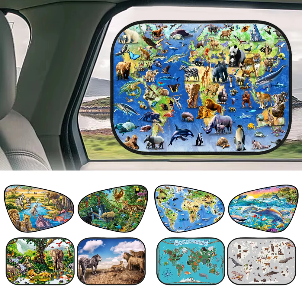Animal World Car Sun Shade UV Protection Electrostatic Adsorption Car Window Sunshade For Kids Universal Auto Curtain
Animal World Car Sun Shade UV Protection Electrostatic Adsorption Car Window Sunshade For Kids Universal Auto Curtain