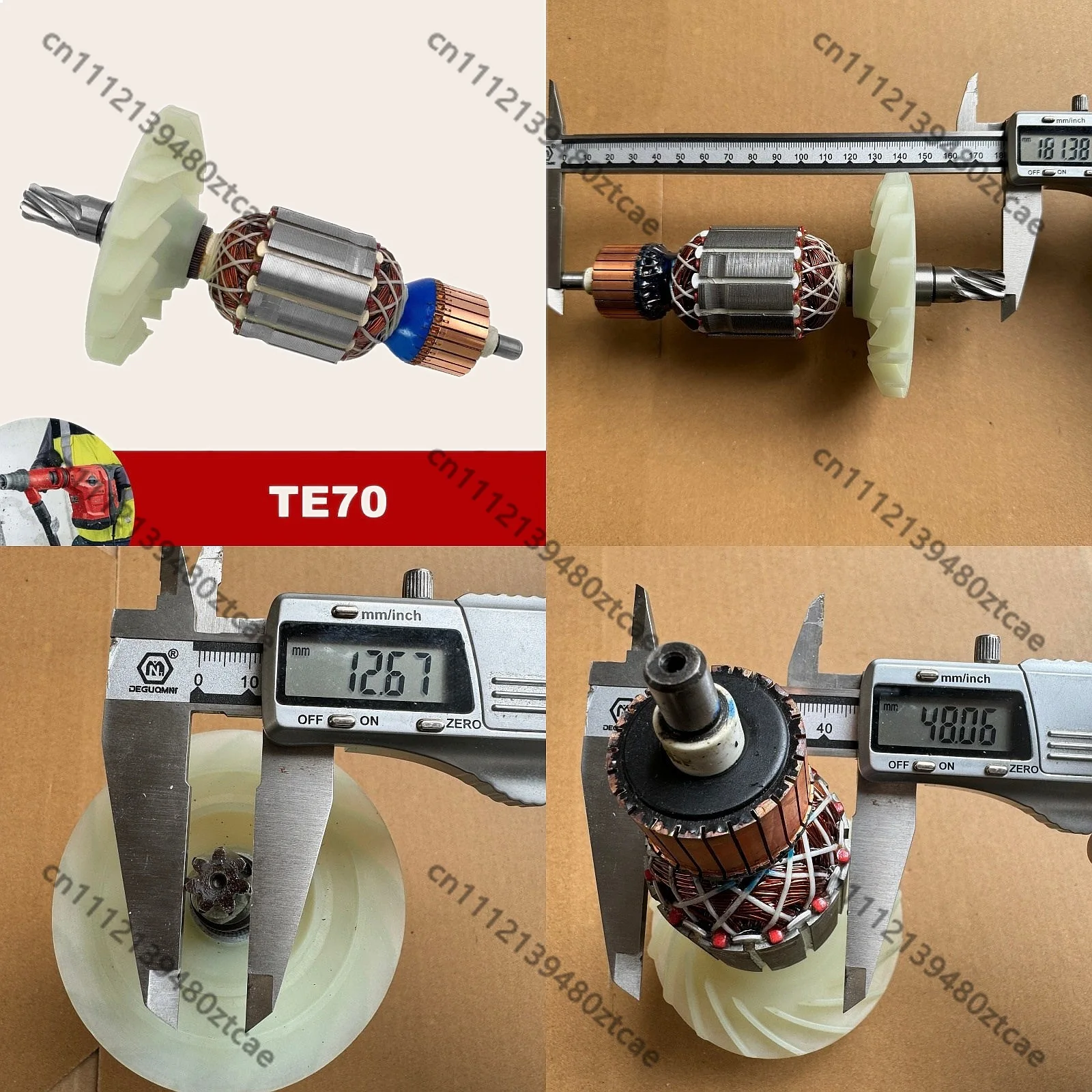 Electric Hammer Rotor Armature for TE70 Power Tool Replacement Parts
Electric Hammer Rotor Armature for TE70 Power Tool Replacement Parts