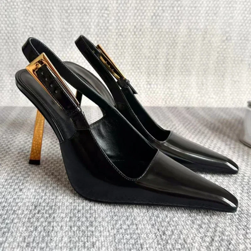 Designer Mules High Heels Women Pointed Toe SEXY Sandals Women Metal Heel New Summer Shoes Luxury Stiletto Party Dress Shoes
Designer Mules High Heels Women Pointed Toe SEXY Sandals Women Metal Heel New Summer Shoes Luxury Stiletto Party Dress Shoes