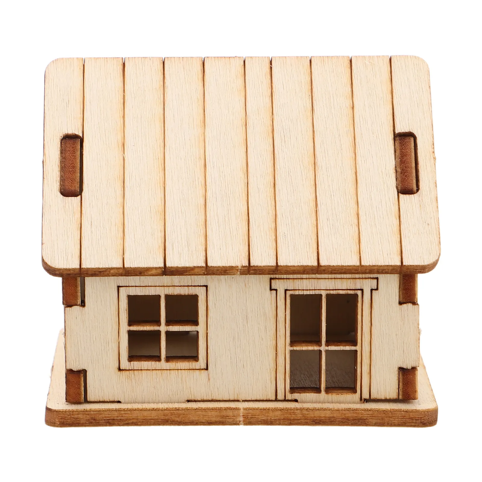 Miniature Wooden House DIY 3D Puzzle Paintable Blank Wood Cabin Coloring Finished Sand Table Wooden Cabin Decor
Miniature Wooden House DIY 3D Puzzle Paintable Blank Wood Cabin Coloring Finished Sand Table Wooden Cabin Decor