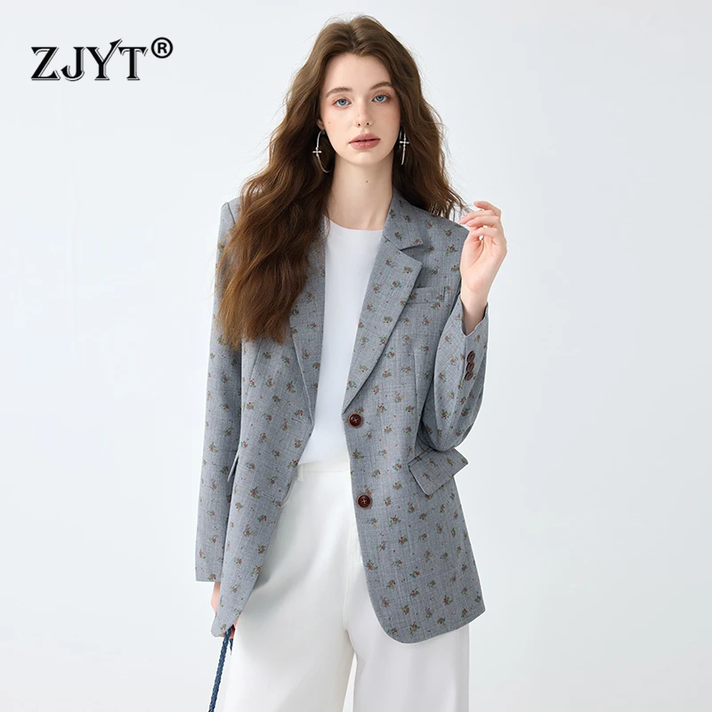 ZJYT Autumn 2025 Print Blazers for Woman Elegant Long Sleeve Turn Down Collar Loose Casual Jackets Coats Plus Size Outerwears
ZJYT Autumn 2025 Print Blazers for Woman Elegant Long Sleeve Turn Down Collar Loose Casual Jackets Coats Plus Size Outerwears