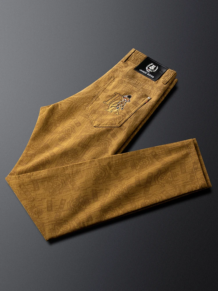 Casual Embroidered Print Men's Straight Leg Pants Faionable Youth i Color Spring Autumn Comfortable Breathable Cotton Blend
Casual Embroidered Print Men's Straight Leg Pants Faionable Youth i Color Spring Autumn Comfortable Breathable Cotton Blend