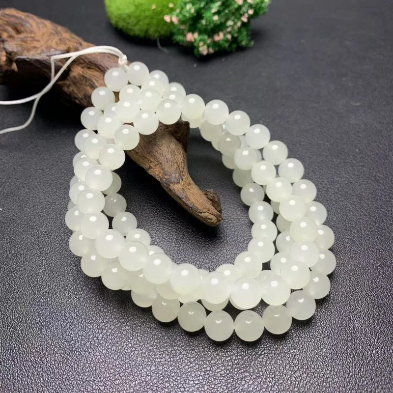 Hetian Jade Bracelet 108 Multi-Circle Buddha Women'S High Sheep Fat White Beads
Hetian Jade Bracelet 108 Multi-Circle Buddha Women'S High Sheep Fat White Beads